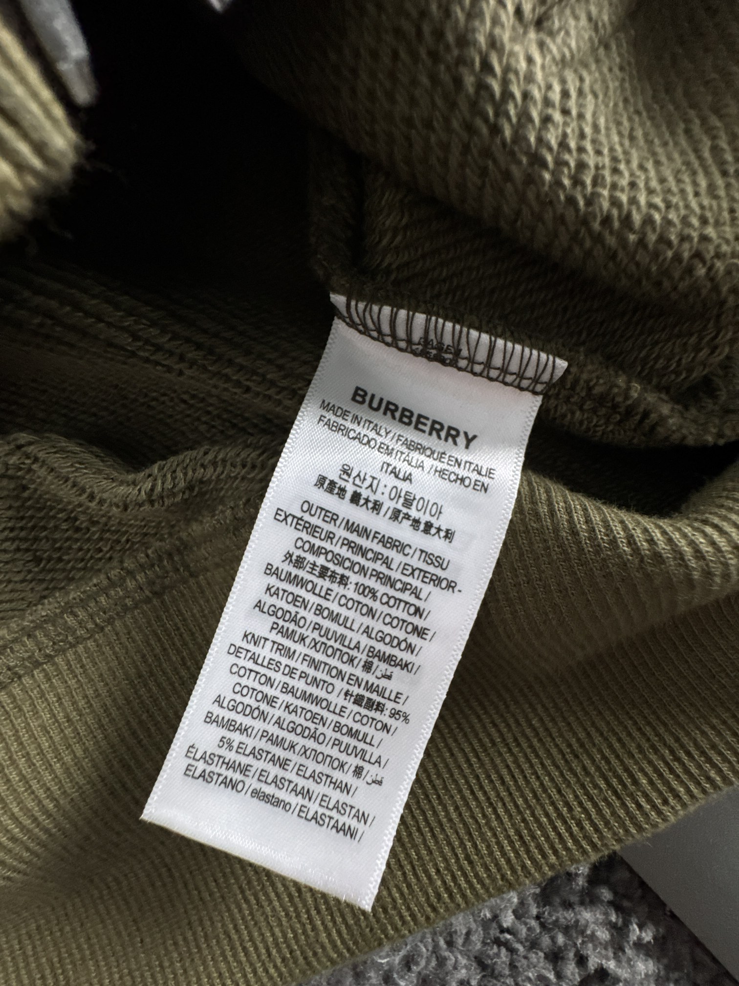 Burberry Olive Green Cotton Blend Zip-Up Hoodie with Equestrian Knight Design 9 a1754317727099 3500