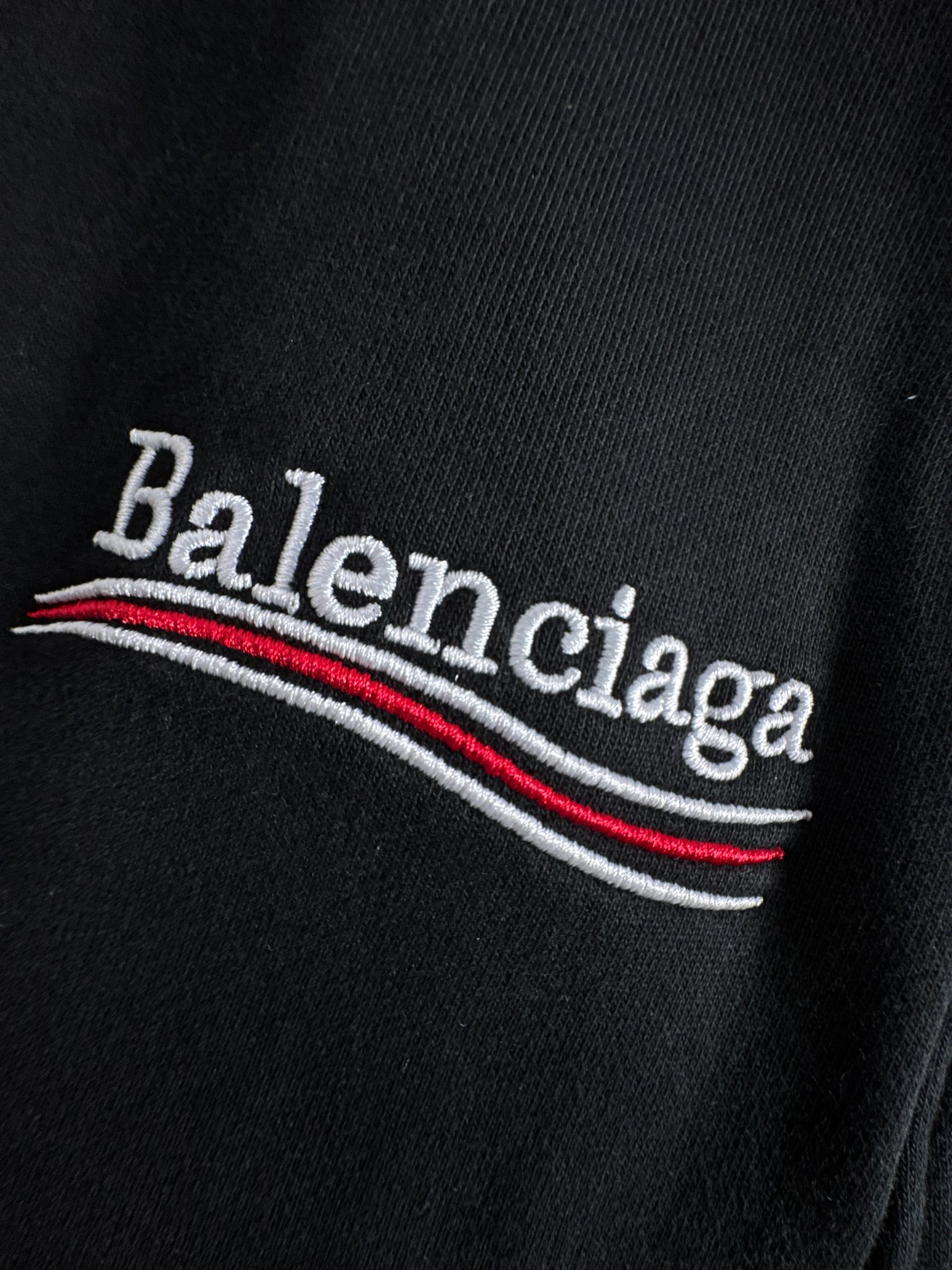 Balenciaga Black Cotton Blend Cropped Logo Sweatpants Drawstring Elastic Waist 5 a1755509941101 5850