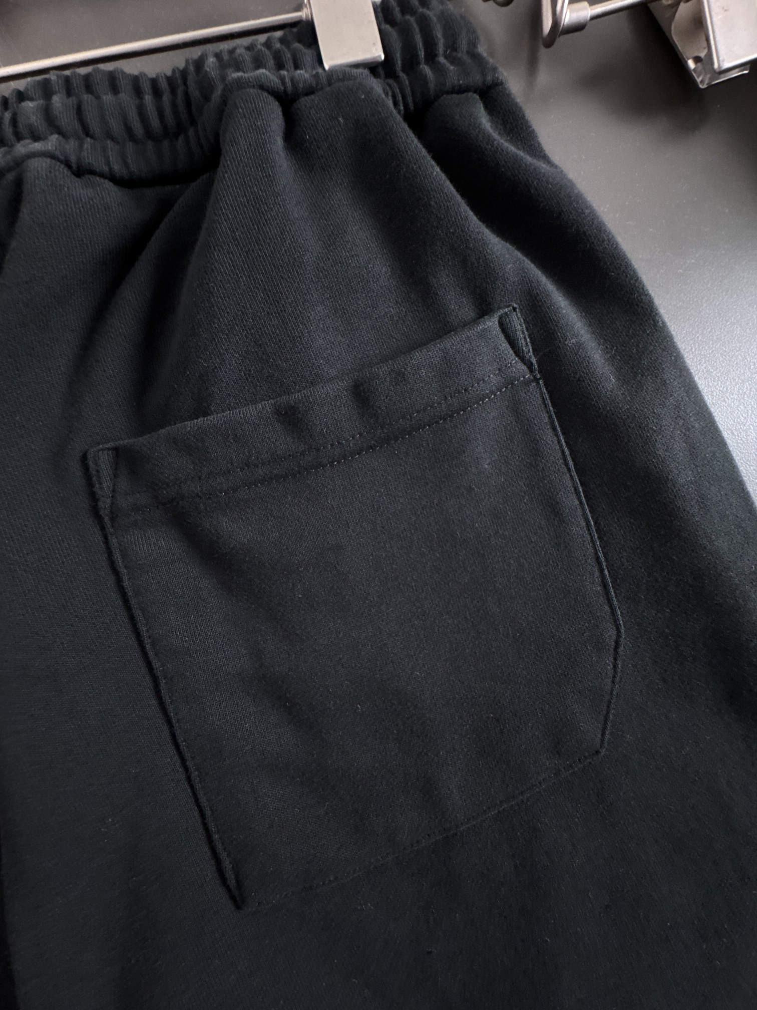 Balenciaga Black Cotton Blend Cropped Logo Sweatpants Drawstring Elastic Waist 8 a1755509971778 3676