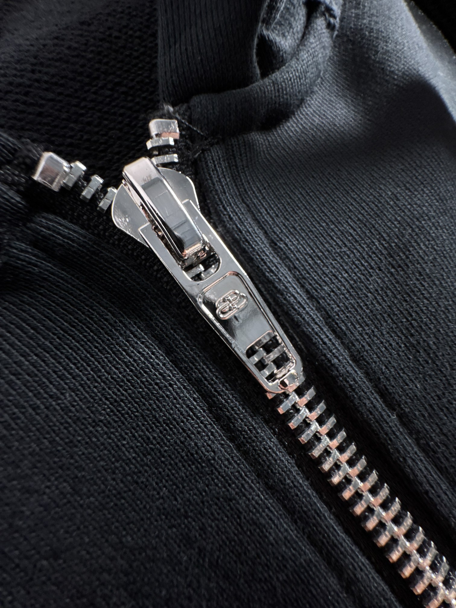 Balenciaga Black Cotton Blend Zip-Up Hoodie with Logo 7 a1755510137126 7161