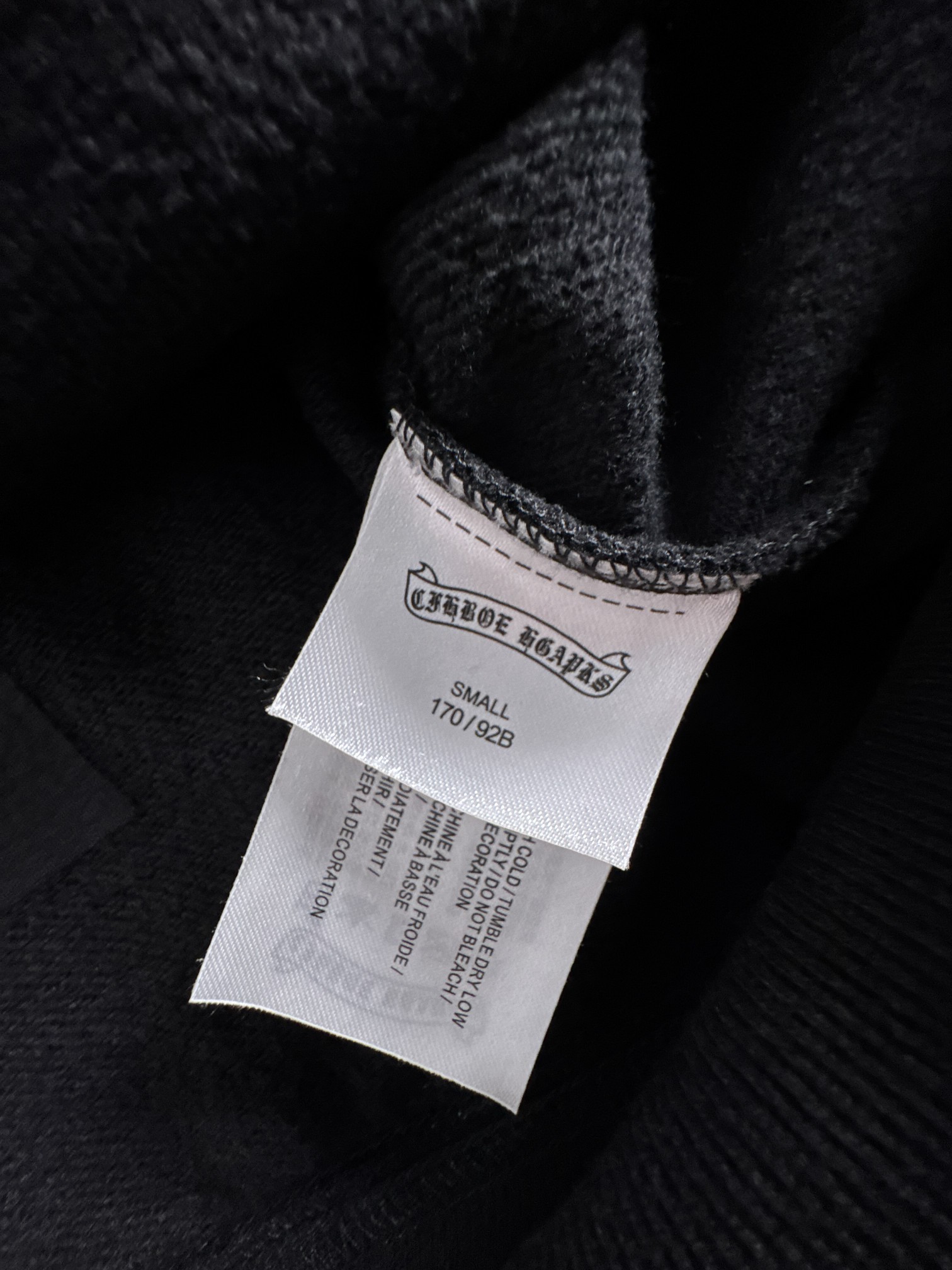 CH 新款连帽重工洗水贴布刺绣拉链卫衣～男女同款，正反都无敌漂亮，胸口➕后背刺绣图案装饰，再搭配银色金属