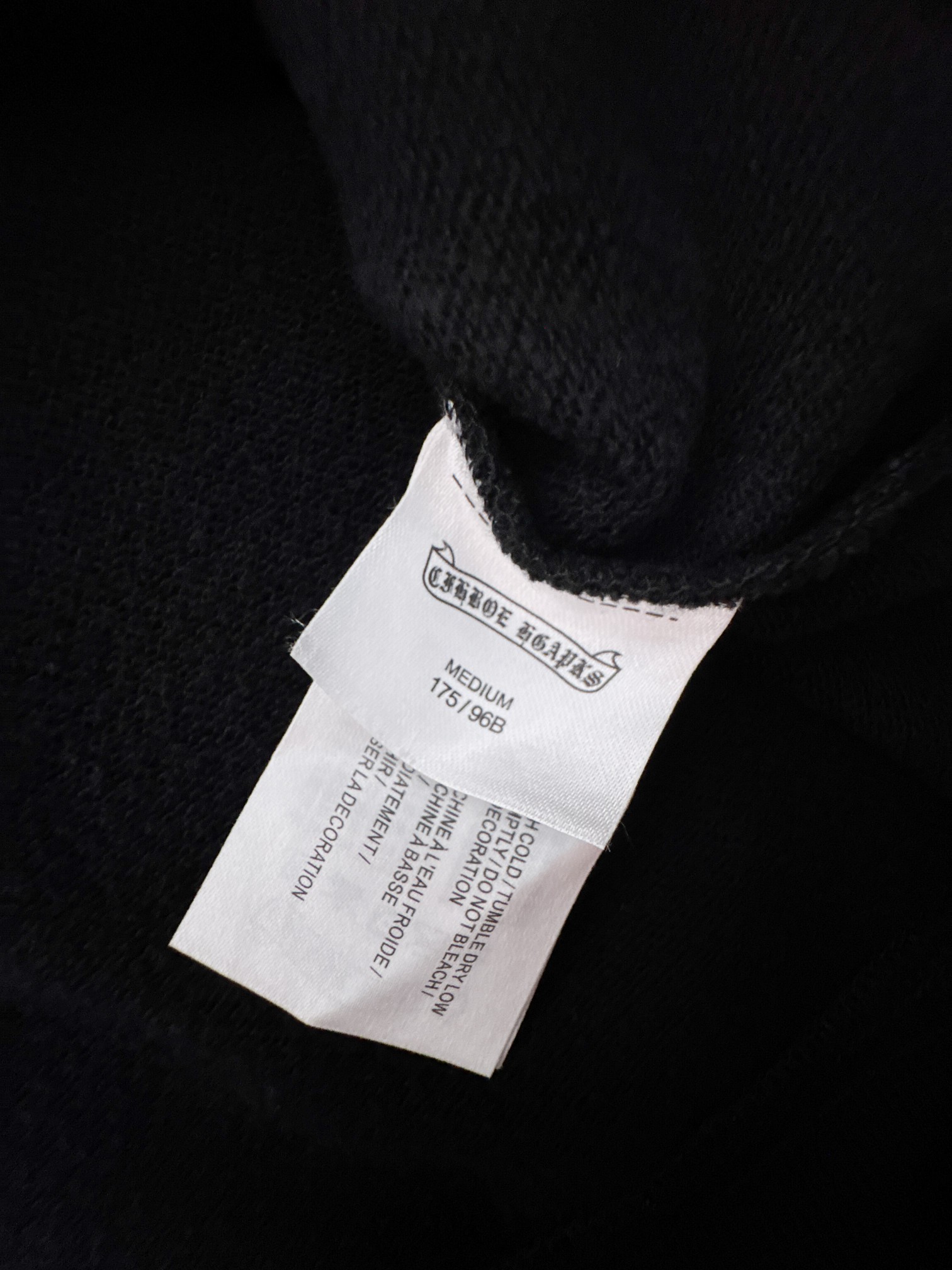 CH 新款连帽重工洗水贴布刺绣拉链卫衣～男女同款，正反都无敌漂亮，胸口➕后背刺绣图案装饰，再搭配银色金属