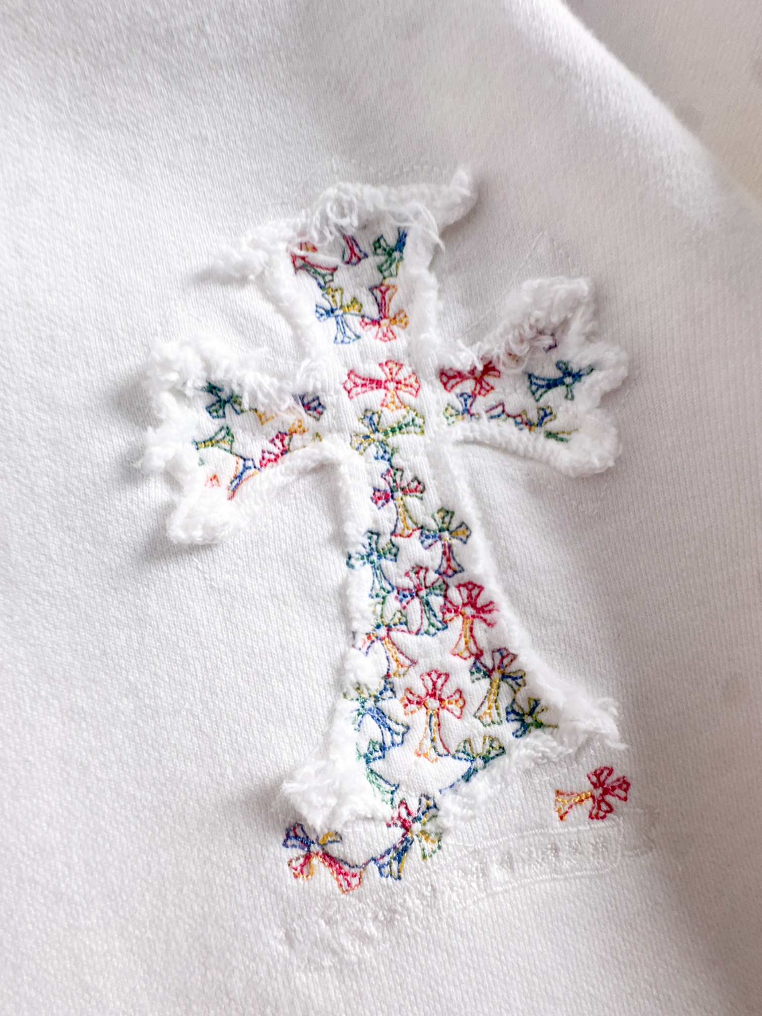 CH 新款重工洗水贴布彩色刺绣卫衣，罗家复古系列基础休闲的版型裁剪工艺，采用100%精密高克重棉，柔软舒