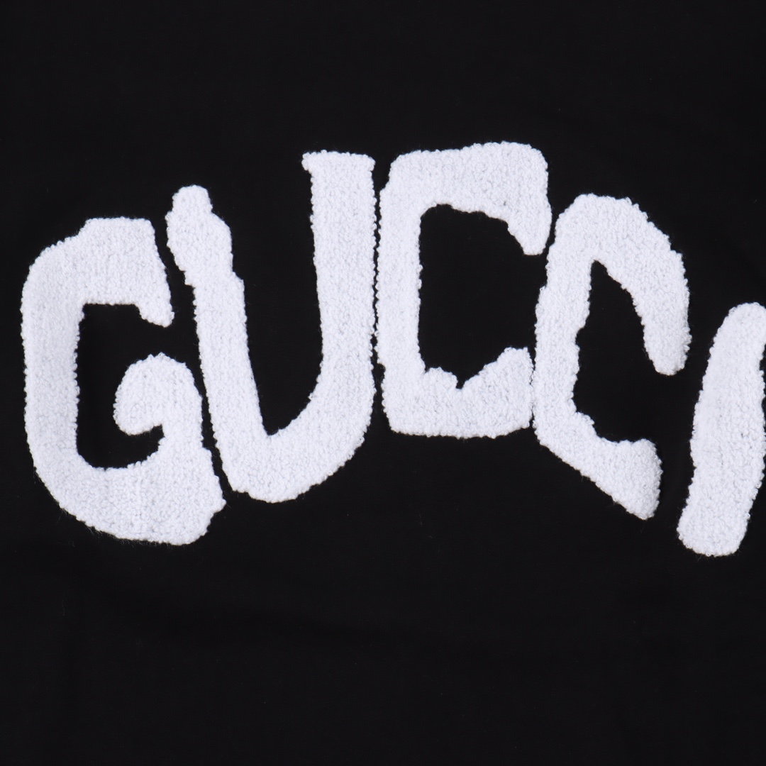 GUCCI/古驰GUC 字母绣花圆领卫衣 380克牛肚卫衣纯棉面料