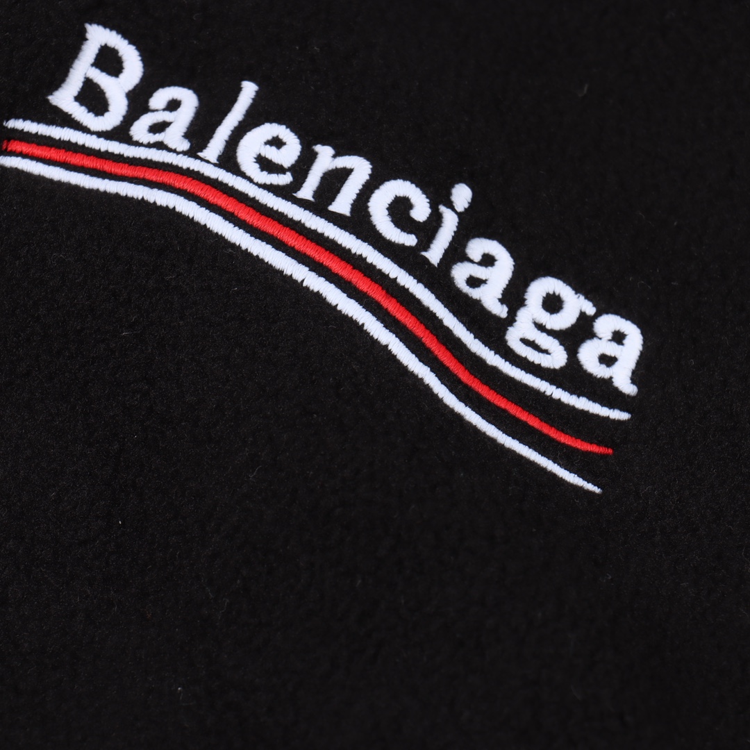 Balenciaga/巴黎世家 BLCG 可乐刺绣摇粒绒棉服外套