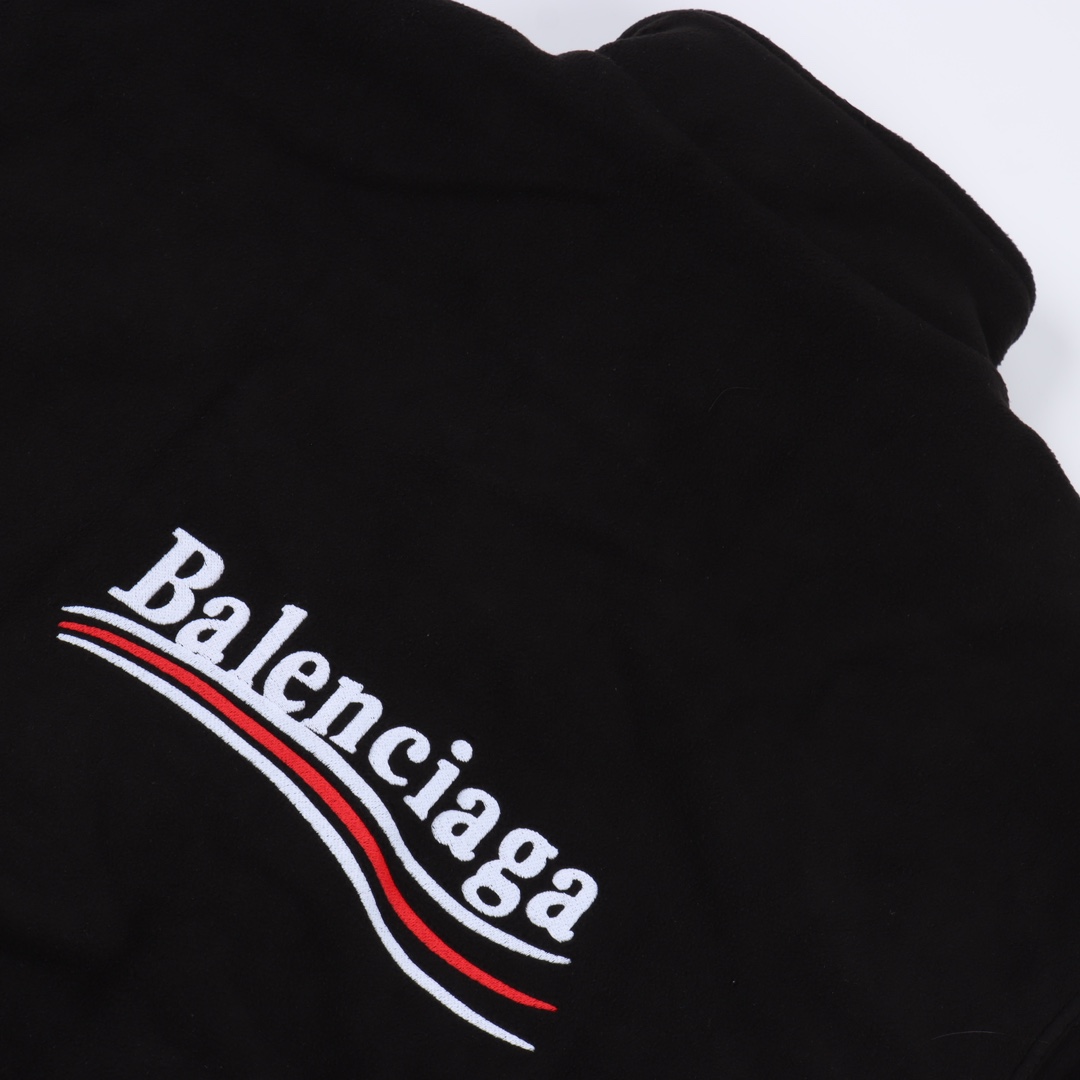 Balenciaga/巴黎世家 BLCG 可乐刺绣摇粒绒棉服外套