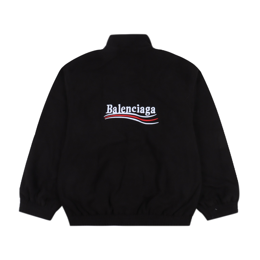 Balenciaga/巴黎世家 BLCG 可乐刺绣摇粒绒棉服外套