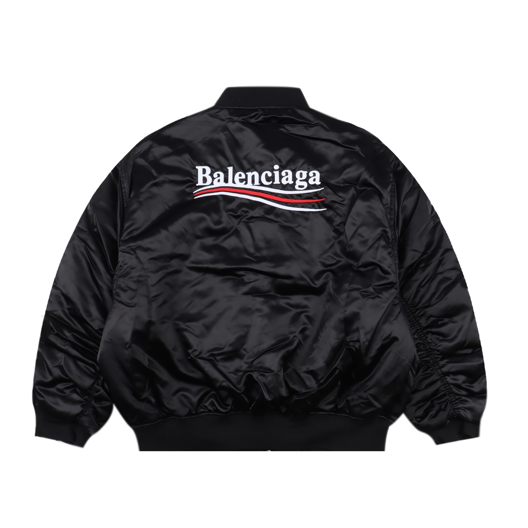 Balenciaga/巴黎世家 刺绣可乐飞行棉服夹克