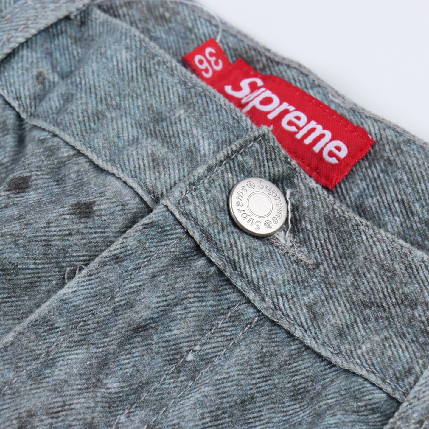 Supreme X HJR Trompe L'oeil Hooded Work Jacket 艺术家联名错视涂鸦印花牛仔裤