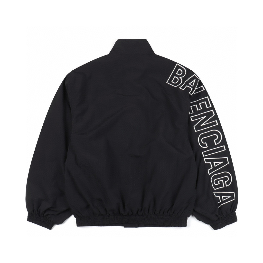 Balenciaga巴黎世家 BLCG 镂空字母刺绣运动套装外套