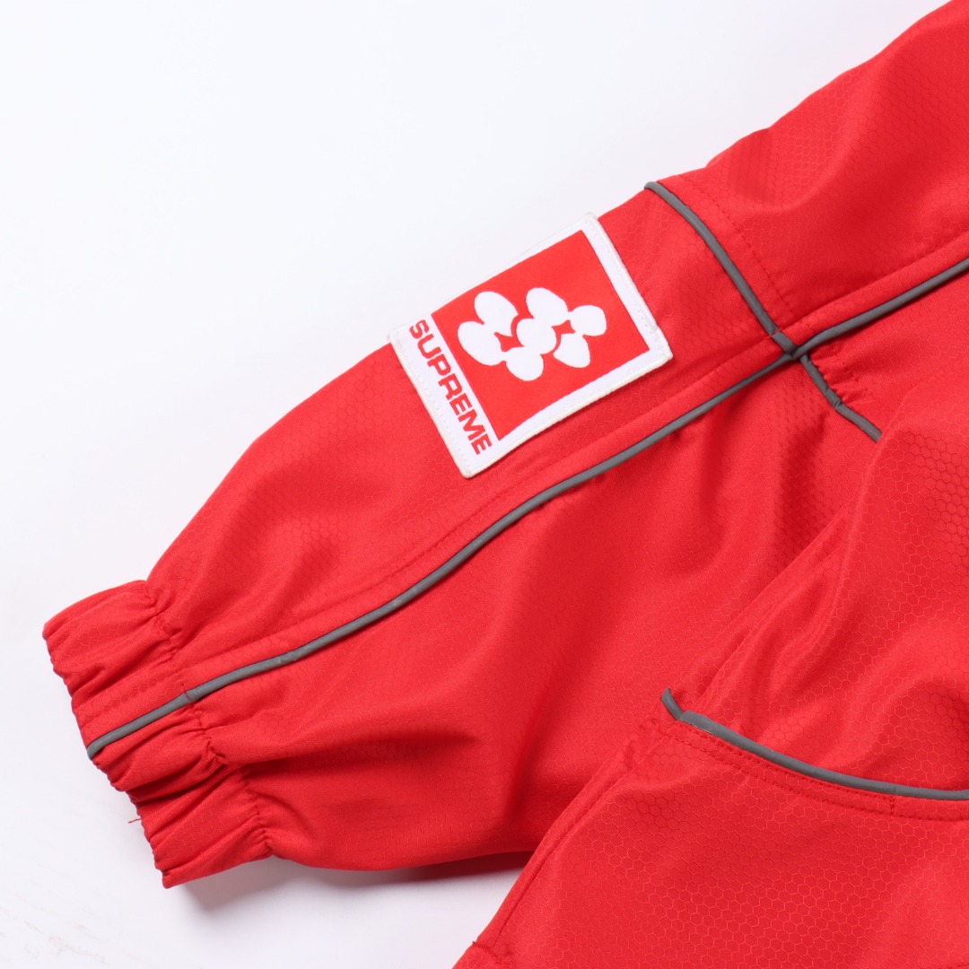 Supreme FW24 WEEK11 Reflective Piping Pullover 3M反光条半拉链套头夹克外套