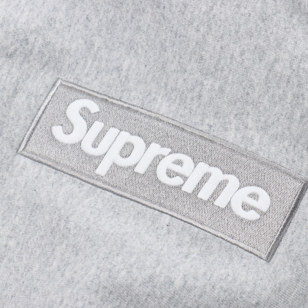 Supreme FW24 WEEK17 Box Logo Hooded Sweatshirt 胸前徽标刺绣logo口袋连帽卫衣帽衫