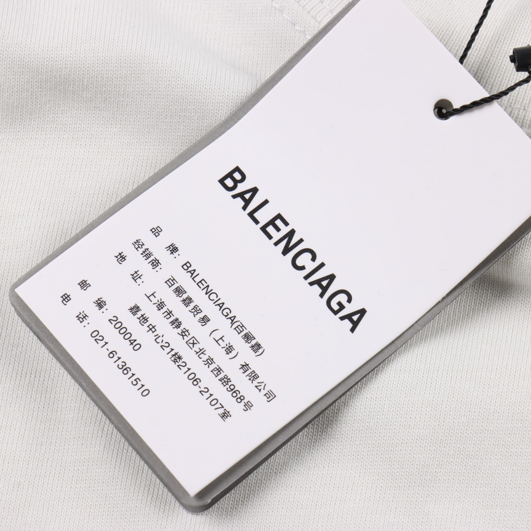 Balenciaga/巴黎世家 美纹纸胶带印花短袖