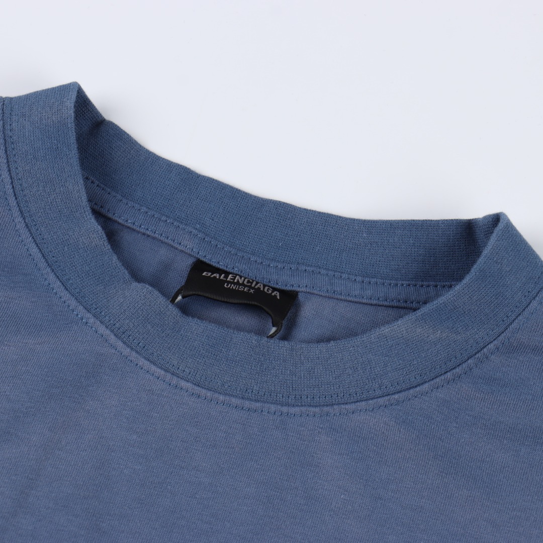 BALENCIAGA/巴黎世家 英文字母前后绣短袖