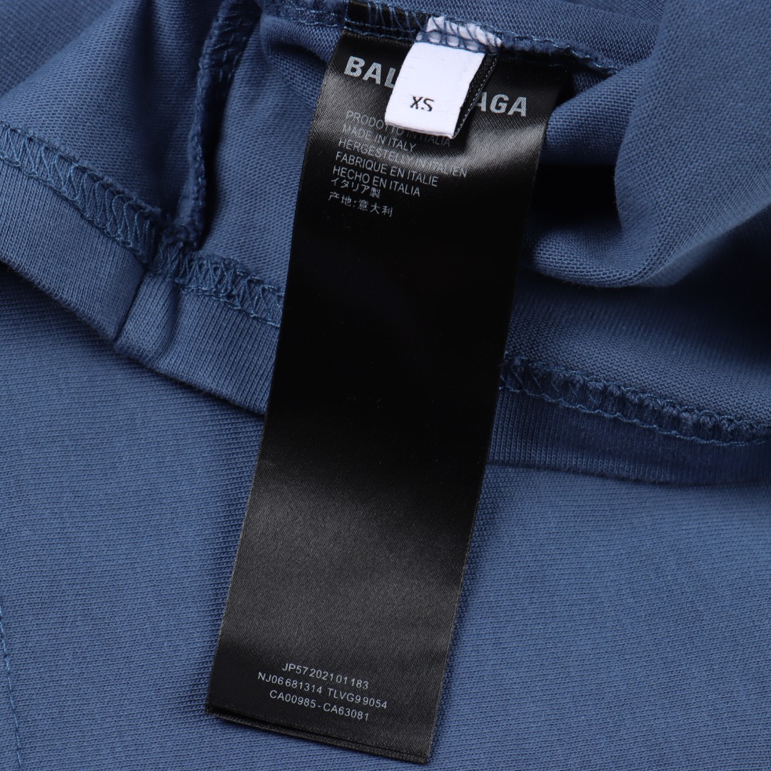 BALENCIAGA/巴黎世家 英文字母前后绣短袖