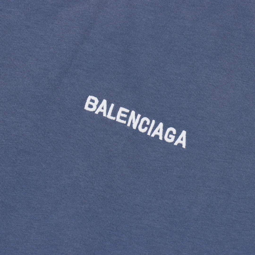 BALENCIAGA/巴黎世家 英文字母前后绣短袖