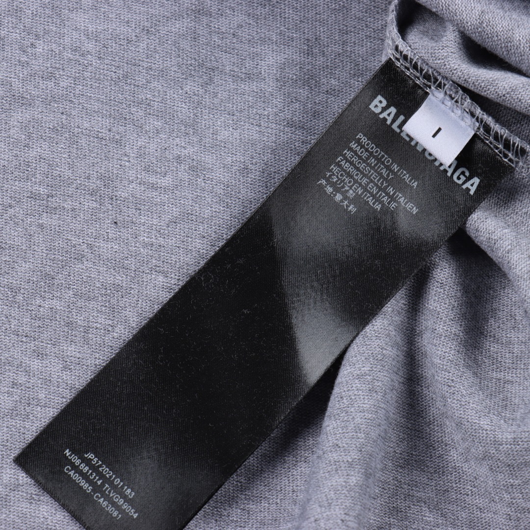 BALENCIAGA巴黎世家 做旧地球印花短袖T恤