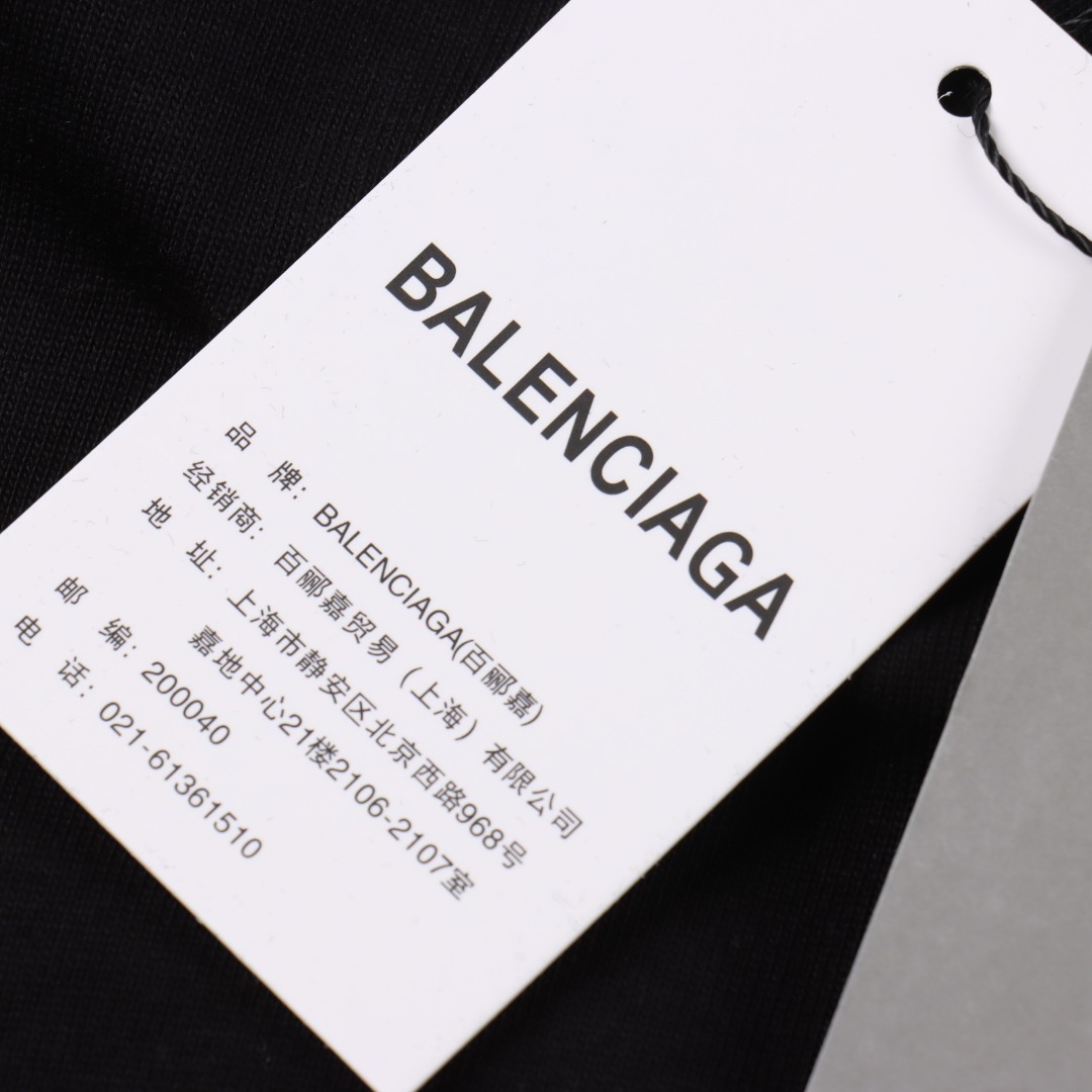 BALENCIAGA/巴黎世家 曼巴联名绣花短袖