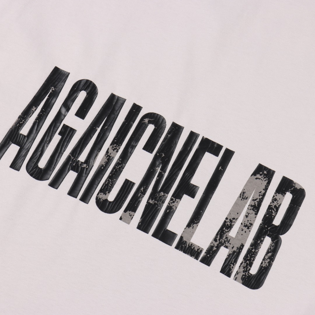 BALENCIAGA巴黎世家 破裂反字母短袖T恤