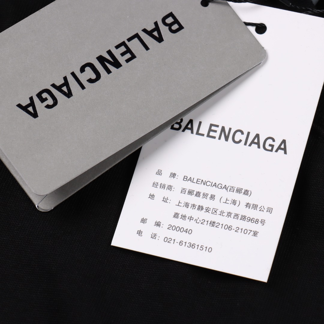 BALENCIAGA巴黎世家 3m滑雪系列绣花短袖