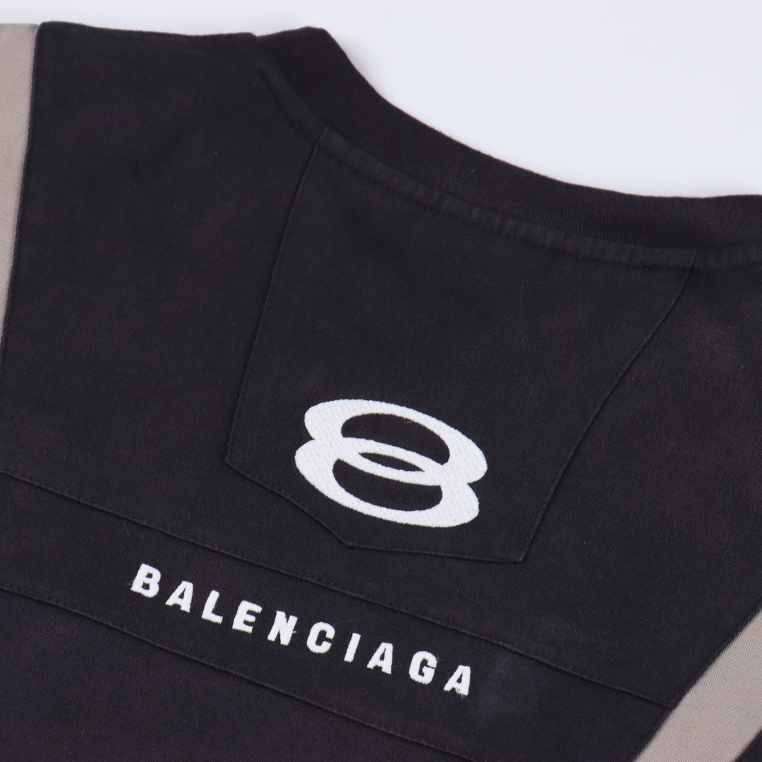 BALENCIAGA巴黎世家 前后双环短袖T恤