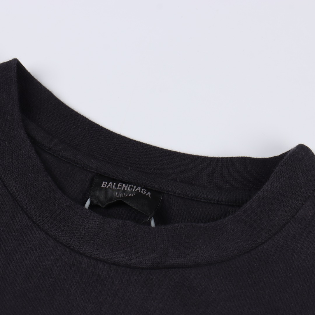 BALENCIAGA巴黎世家 前后双环短袖T恤