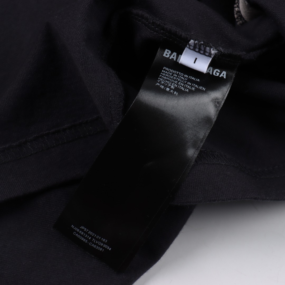 BALENCIAGA巴黎世家 前后双环短袖T恤