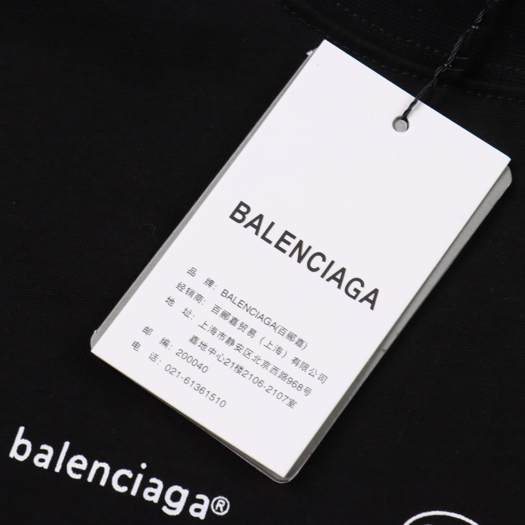 BALENCIAGA巴黎世家 经典款 经典logo集合短袖T恤