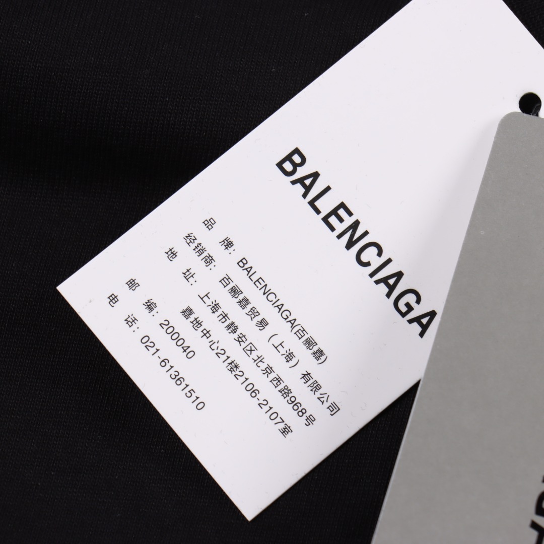 BALENCIAGA巴黎世家 皇冠英文字母短袖T恤 高克重