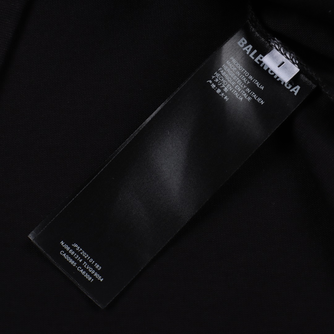 BALENCIAGA巴黎世家 皇冠英文字母短袖T恤 高克重