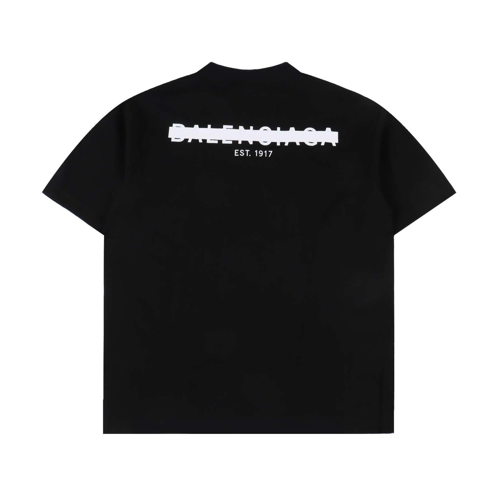 BALENCIAGA巴黎世家 前后封条字母短袖T恤