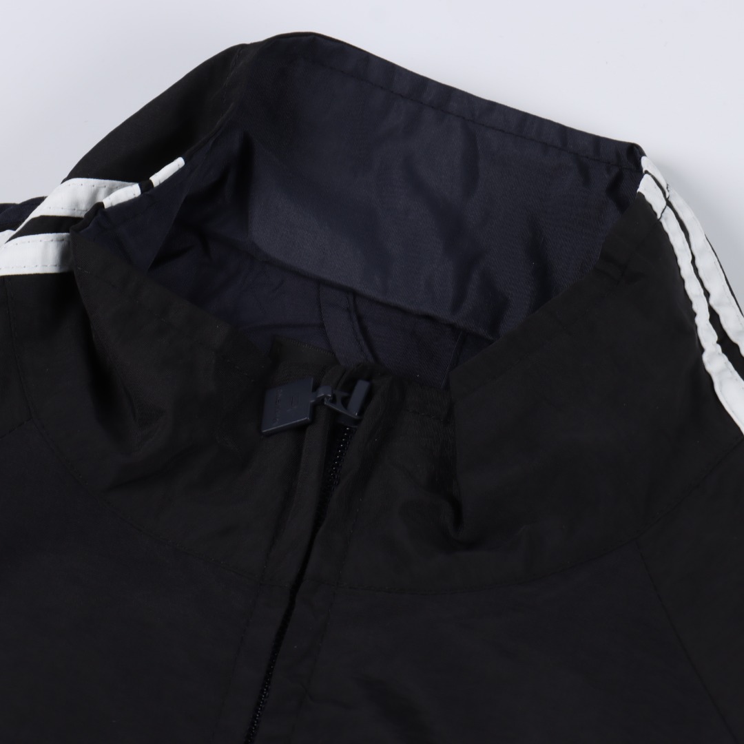 Balenciaga/巴黎世家 BLCG 24FW 走秀款双钩刺绣靛蓝拼接运动套装外套