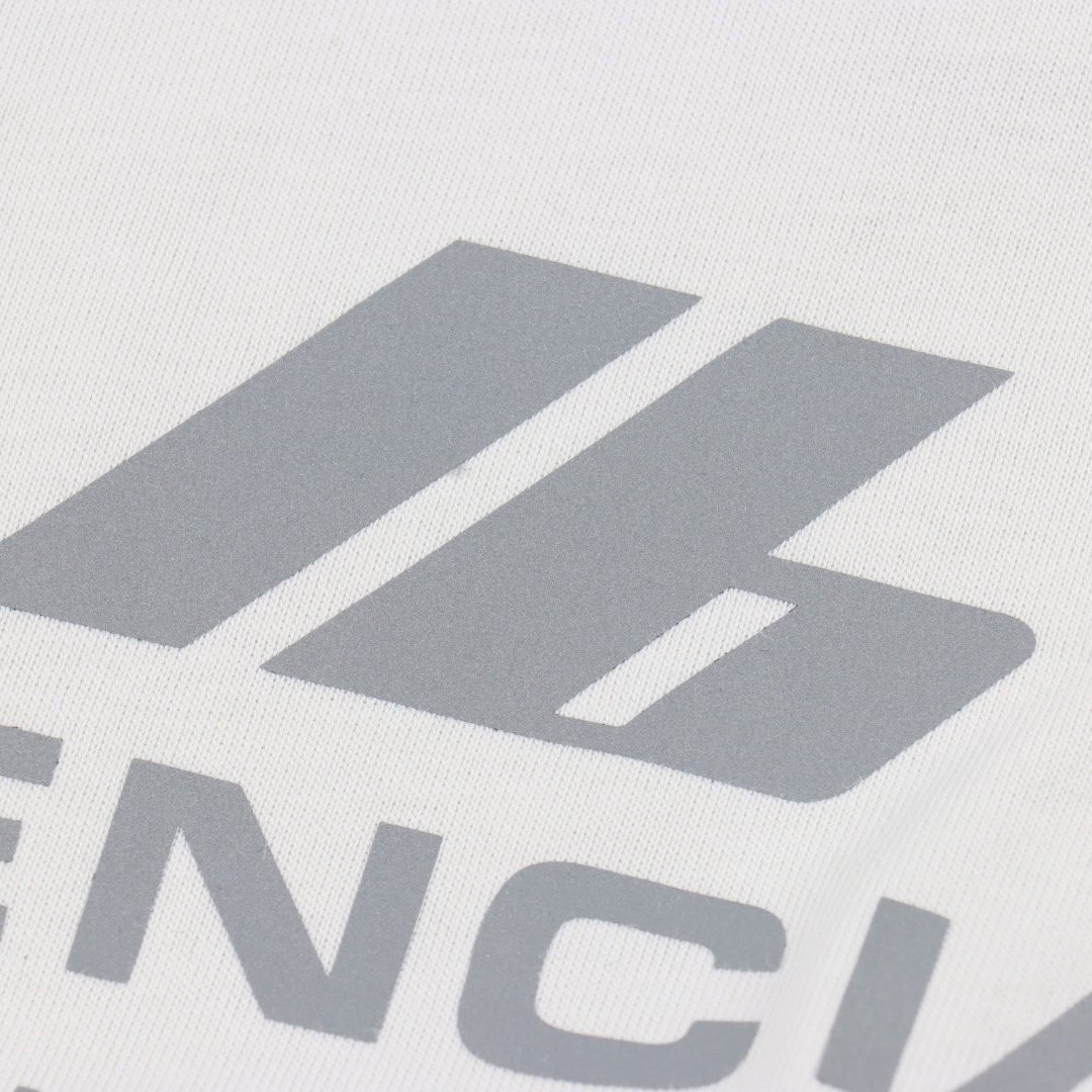 BALENCIAGA巴黎世家 IB反光英文短袖T恤