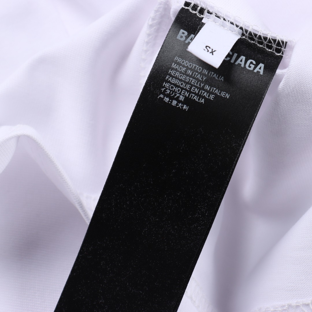 BALENCIAGA巴黎世家 3M字母绣花短袖