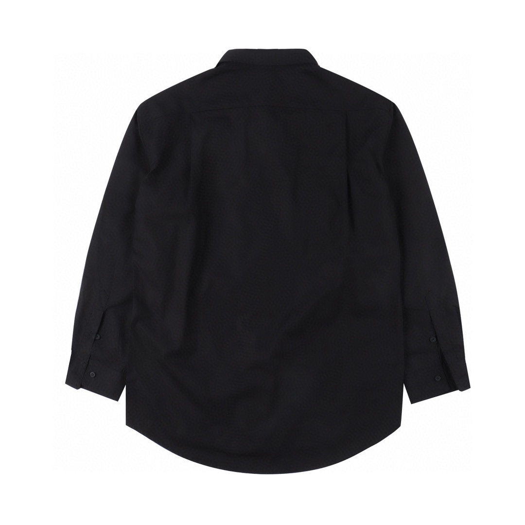Balenciaga/巴黎世家 BLCG 24FW 手臂硅胶袖标长袖衬衫