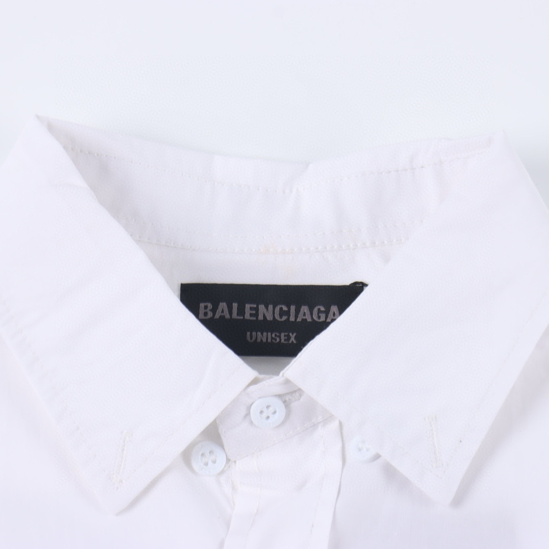 Balenciaga/巴黎世家BLCG 24FW 后背logo印花长袖衬衫