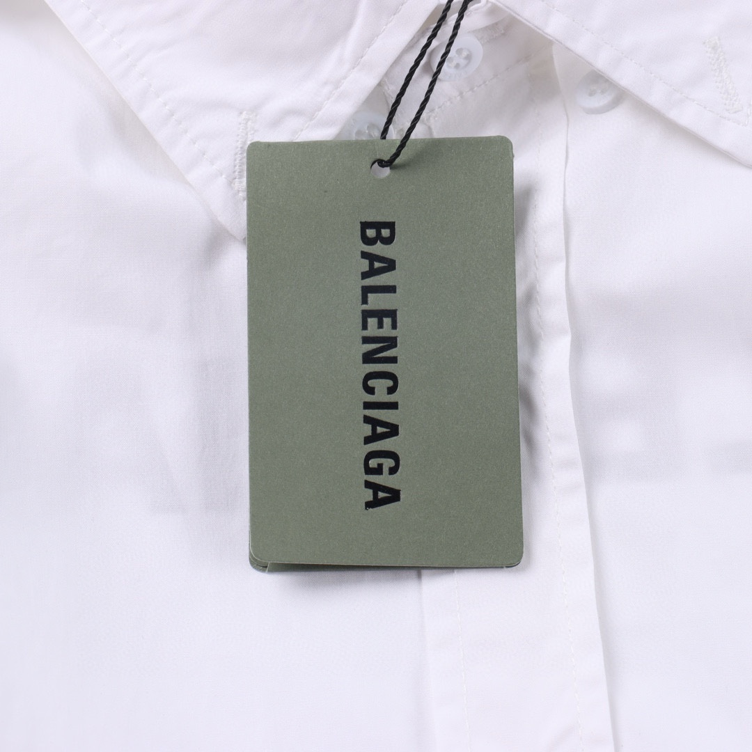 Balenciaga/巴黎世家BLCG 24FW 后背logo印花长袖衬衫