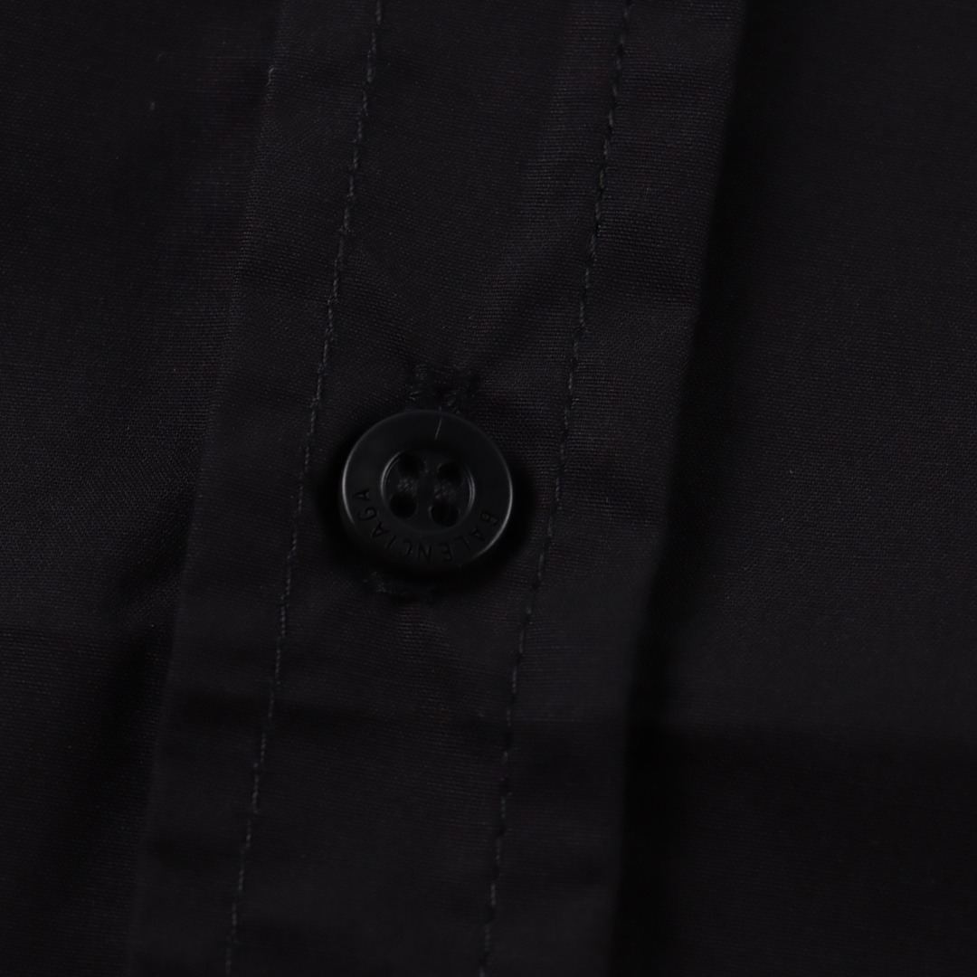 Balenciaga/巴黎世家 BLCG 24FW 黄胶带印花长袖衬衫