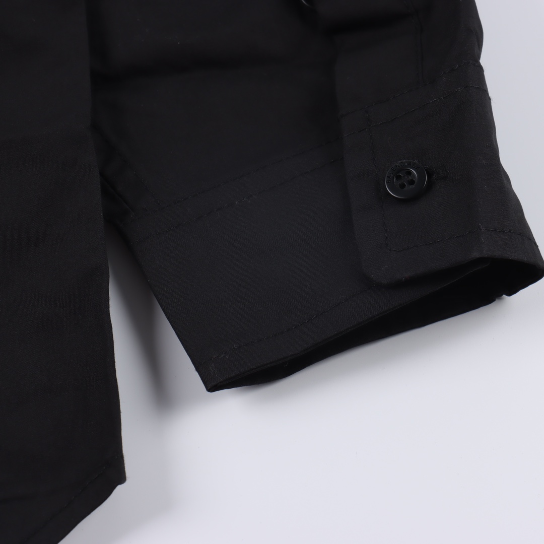 Balenciaga/巴黎世家 BLCG 24FW 黄胶带印花长袖衬衫