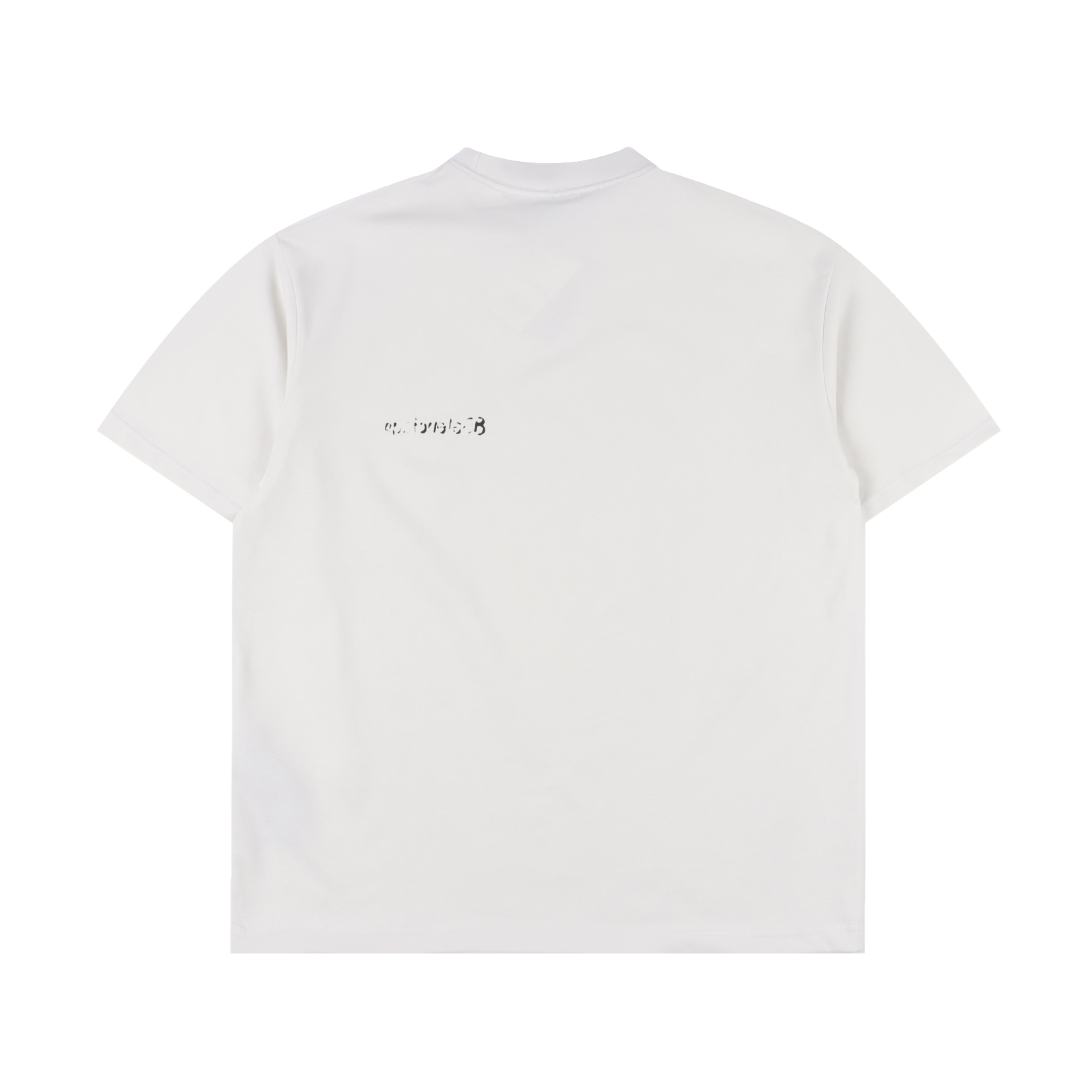 BALENCIAGA巴黎世家 ＢＢlogo涂鸦印花短袖T恤