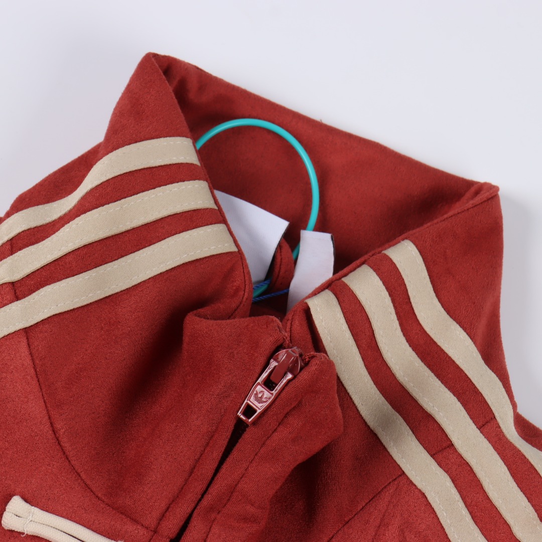 Adidas 三叶草 新中式麂皮唐装外套 adidas originals CTT 蛇年限定 时尚舒适百搭宽松长袖复古美式夹克