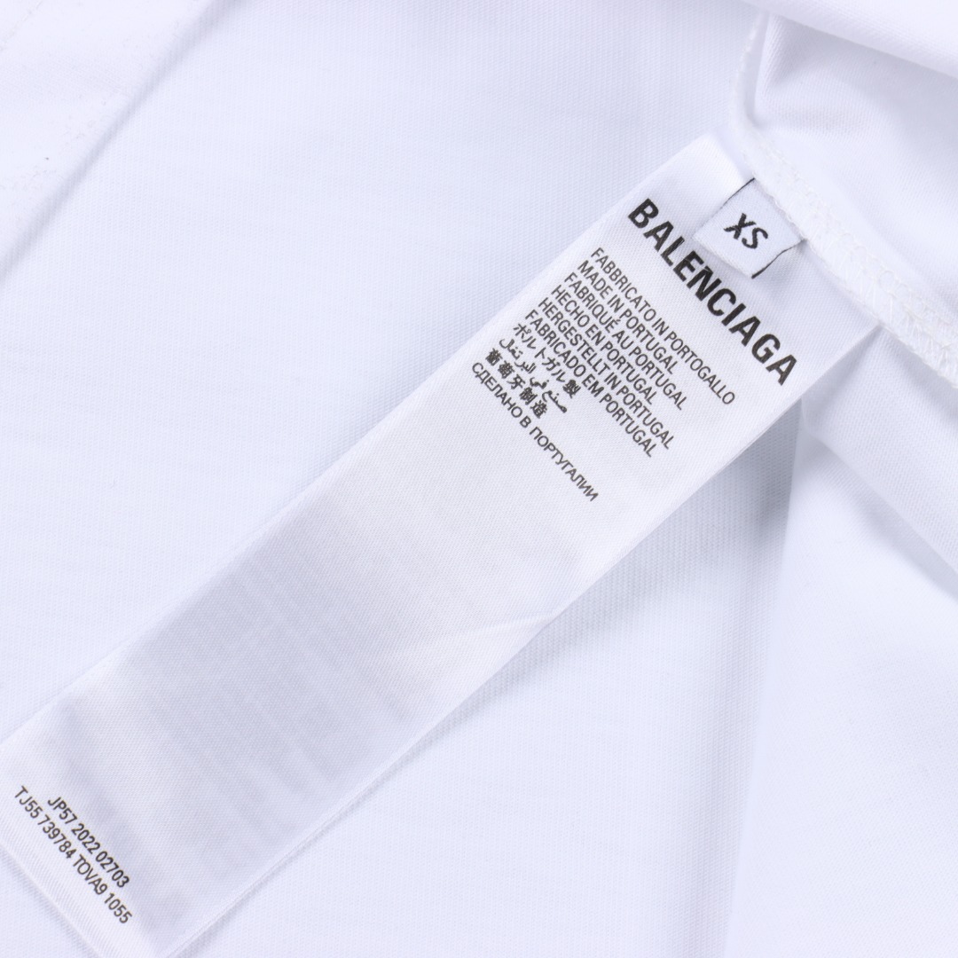 Balenciaga X Adidas 巴黎世家三叶草联名款短袖T恤
