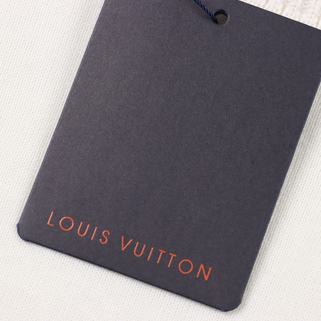 LOUIS VUITTON/路易威登 LV 绳绣针织短袖T恤