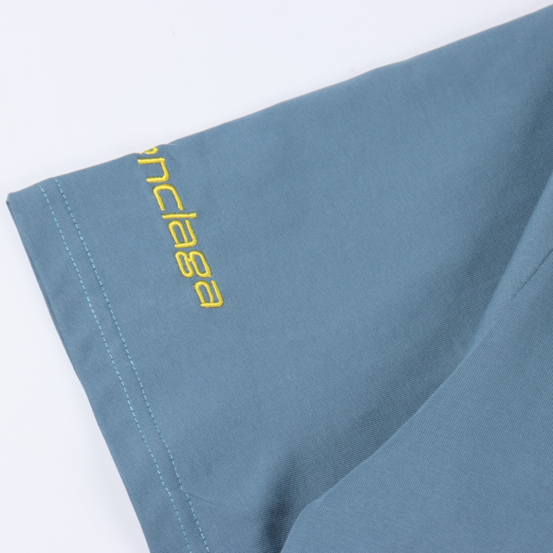 Balenciga/巴黎世家 logo字母绣花圆领短袖T恤