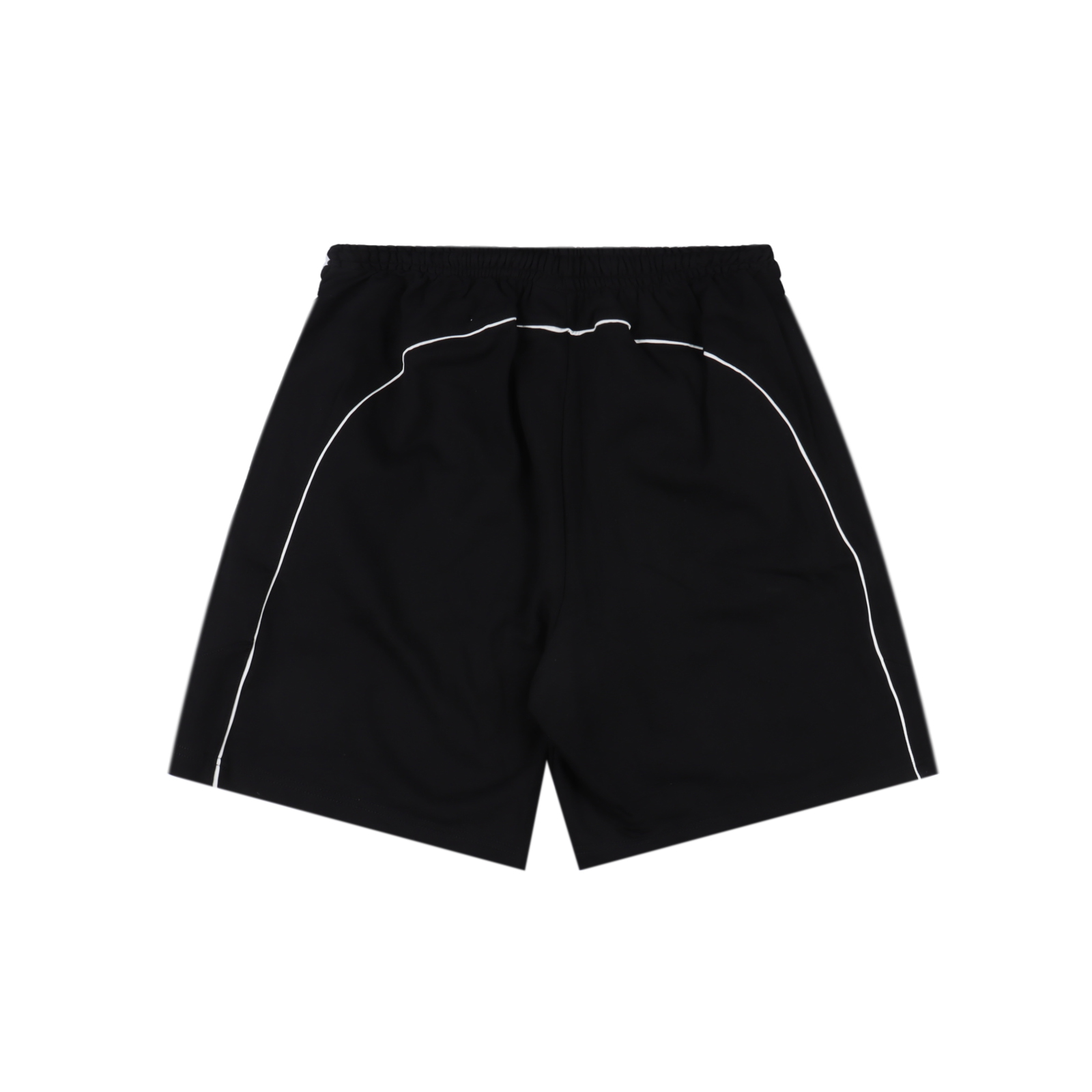 Balenciaga/巴黎世家 BLCG 25SS 曼联刺绣白条拼接短裤 黑色