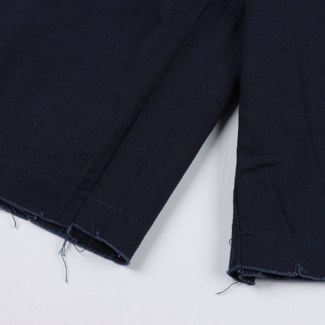 Balenciaga/巴黎世家 BLCG × AD 25SS 联名刺绣三杠藏蓝工装短裤