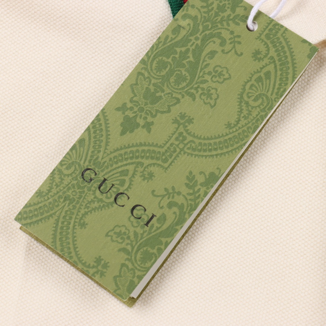 GUCCI/古驰 双G字母硅胶短袖Polo衫 黑色 白色 杏色-莆田鞋,莆田鞋货源,高仿鞋,高仿鞋货源,安福档口,莆田高仿鞋,莆田鞋批发,高仿鞋批发,莆田高仿运动鞋,高仿运动鞋,莆田运动鞋 GUCCI/古驰 双G字母硅胶短袖Polo衫 黑色 白色 杏色