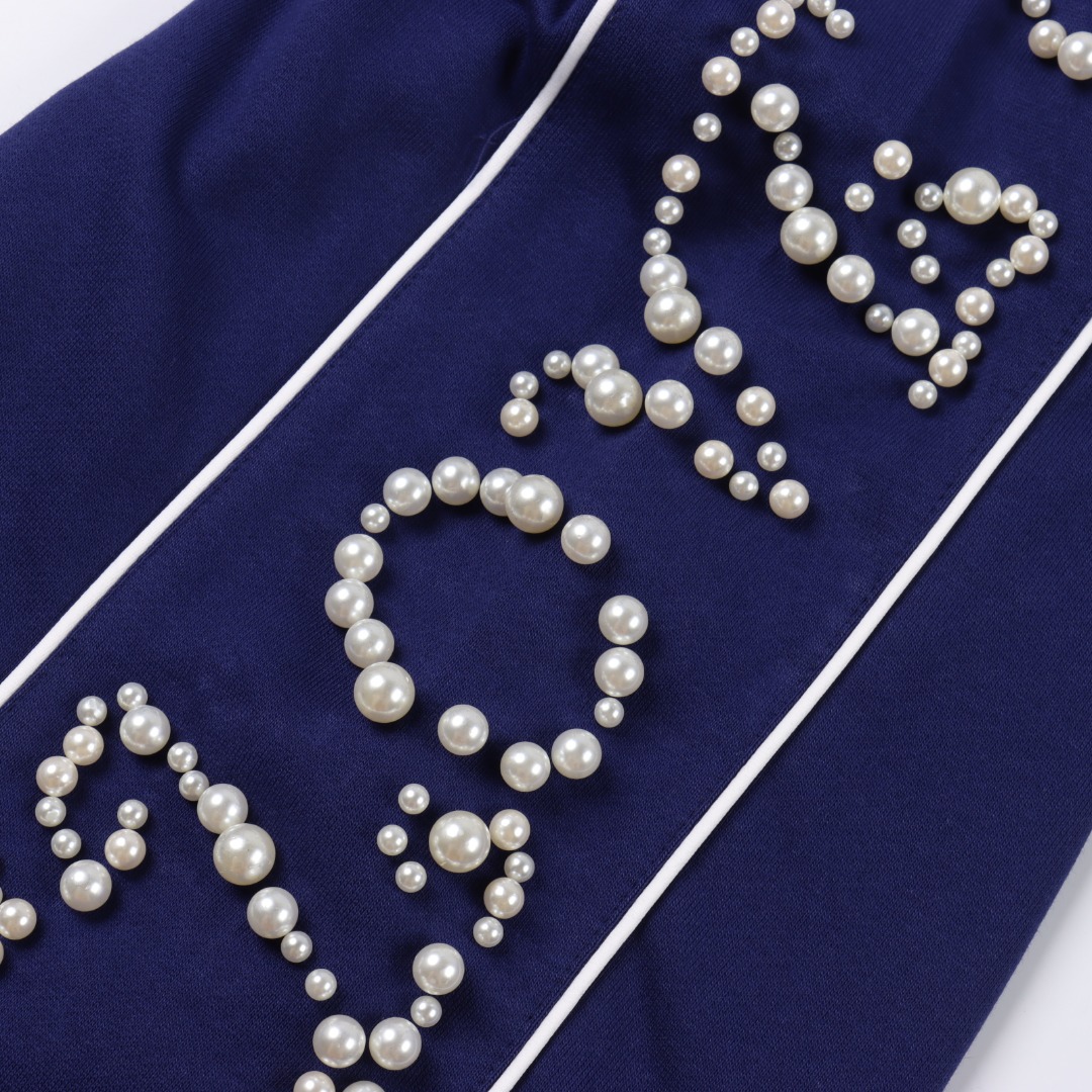 GOODBRAND Love is good 珍珠休闲裤 黑色 蓝色