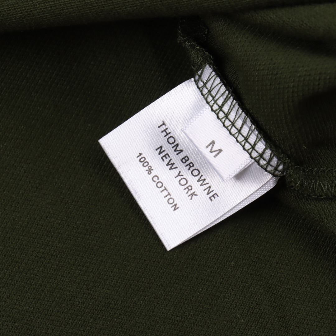 Thom Browne/汤姆布朗 三色小狗贴饰刺绣短袖Polo衫 黑色 白色 绿色