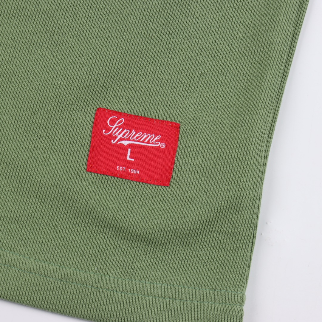 Supreme SS25 WEEK8 Split S/S Football Top 拼接图案罗纹圆领短袖
